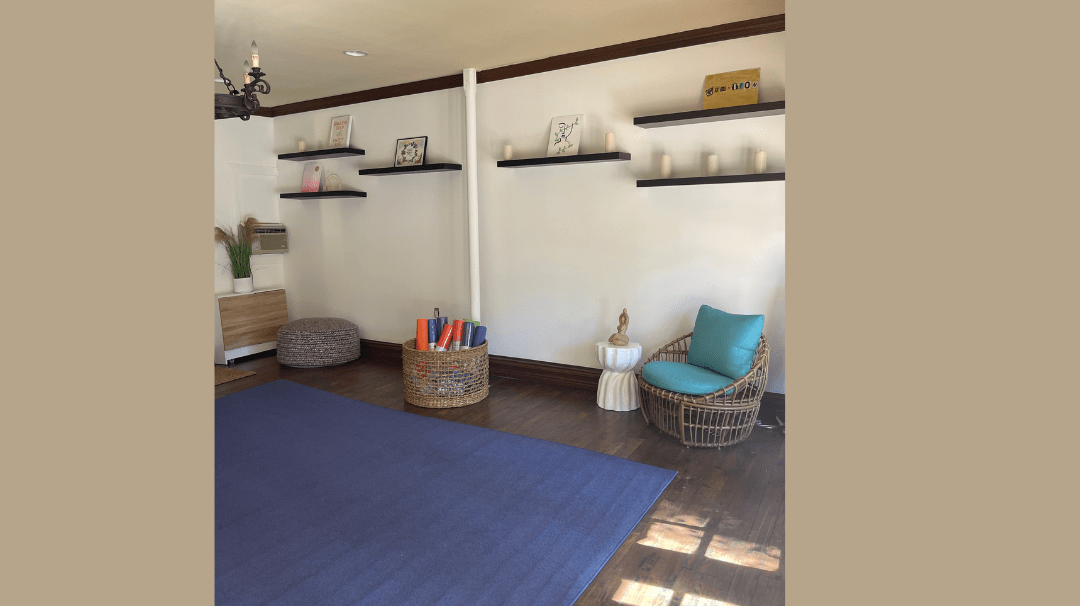 Yoga room at our eating disorder treatment at Trellis Recovery Centers